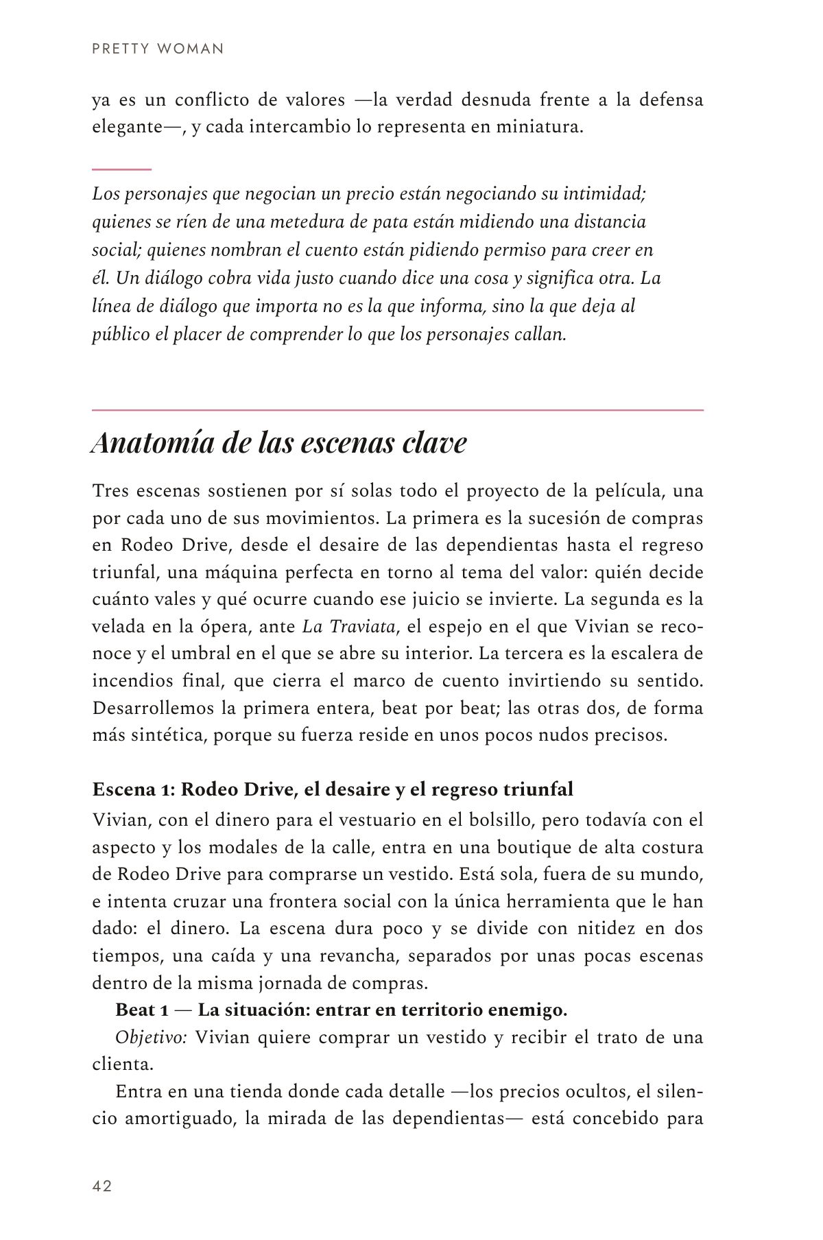Análisis de la escena clave, página 43 de Comedia romántica — Volumen 1