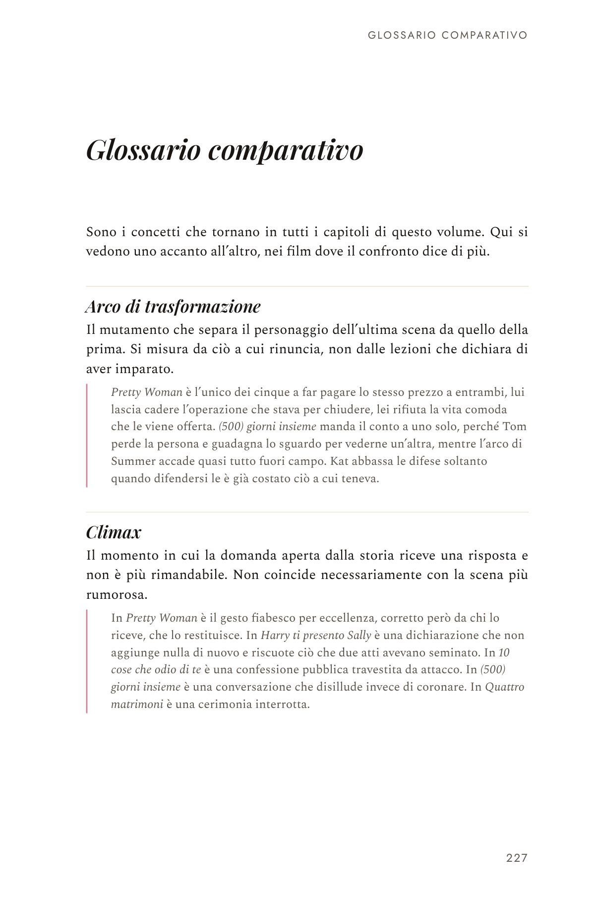 Glossario comparativo — Commedia Romantica — Vol. 1, pagina 227 di 234